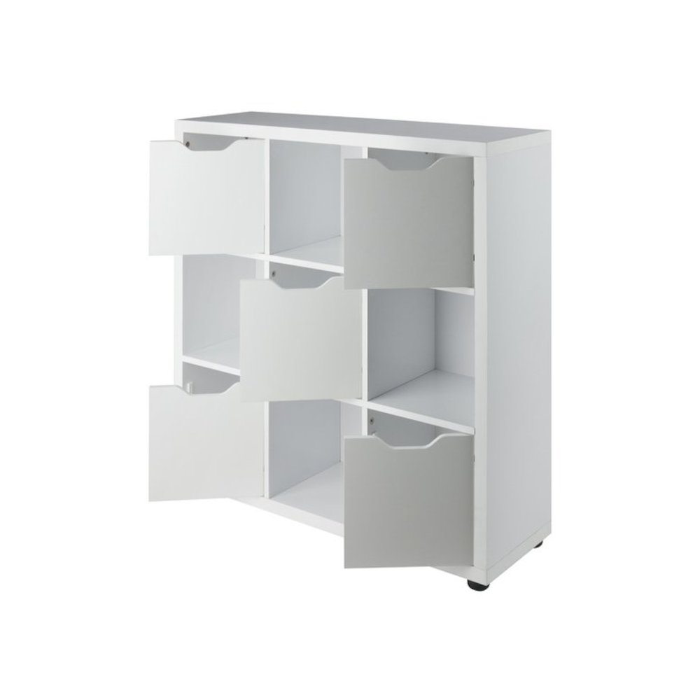 Julian 3x3 Storage Cabinet, White. Picture 2