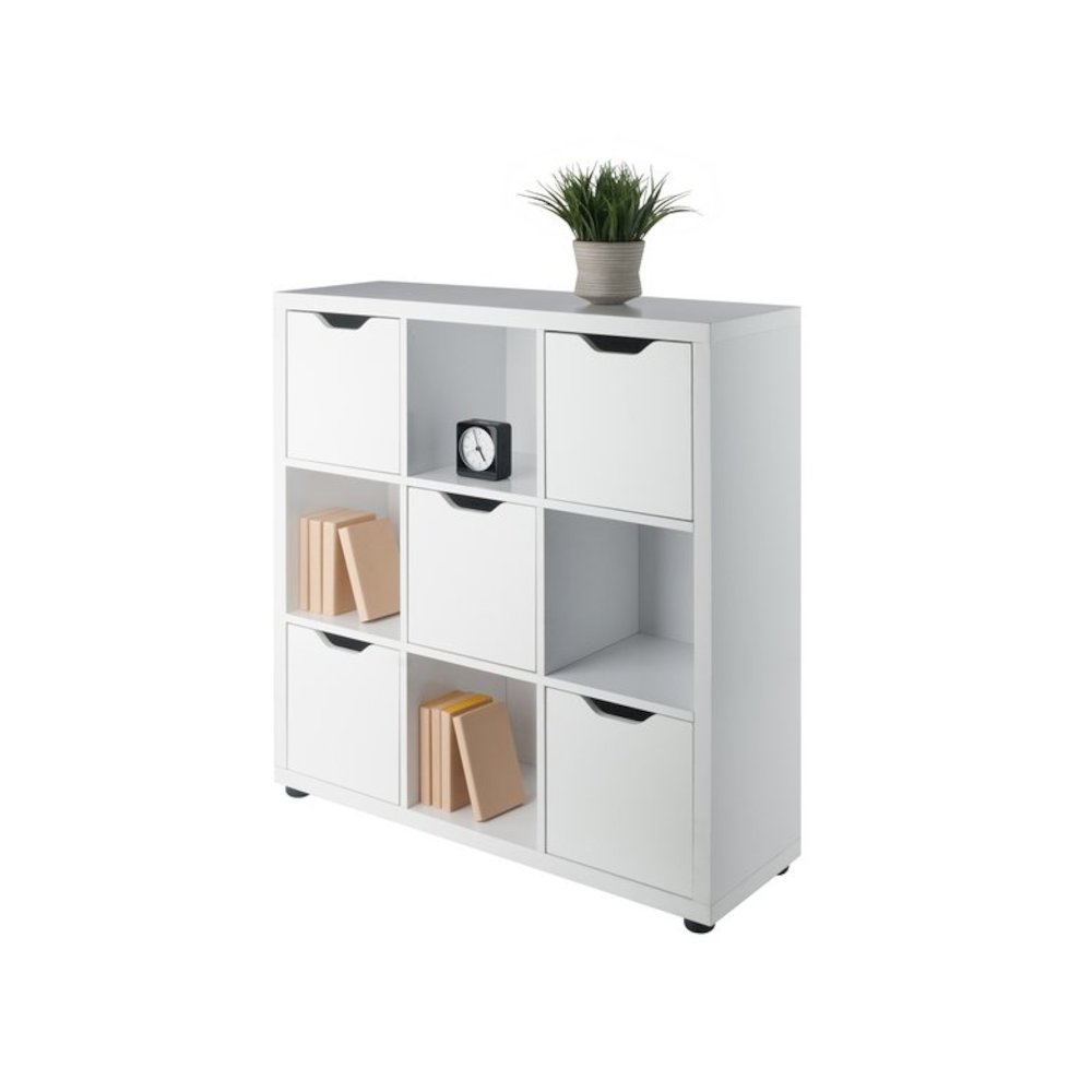 Julian 3x3 Storage Cabinet, White. Picture 3