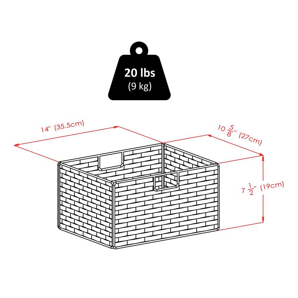 Storage Rack, 2-Tier Shelf, Two Foldable Baskets, Organizer. Picture 5