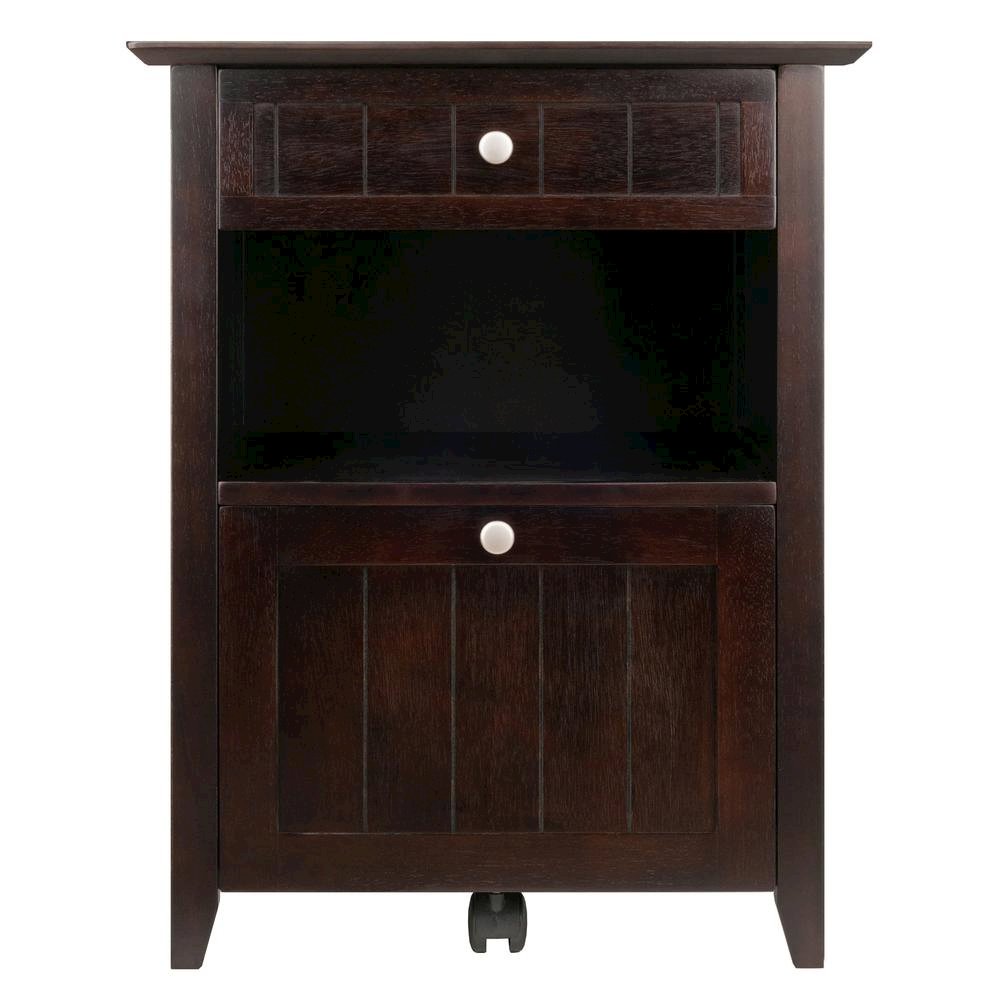 Filing Cabinet, Coffee Wainscoting, File Drawer, Rolling Casters. Picture 6