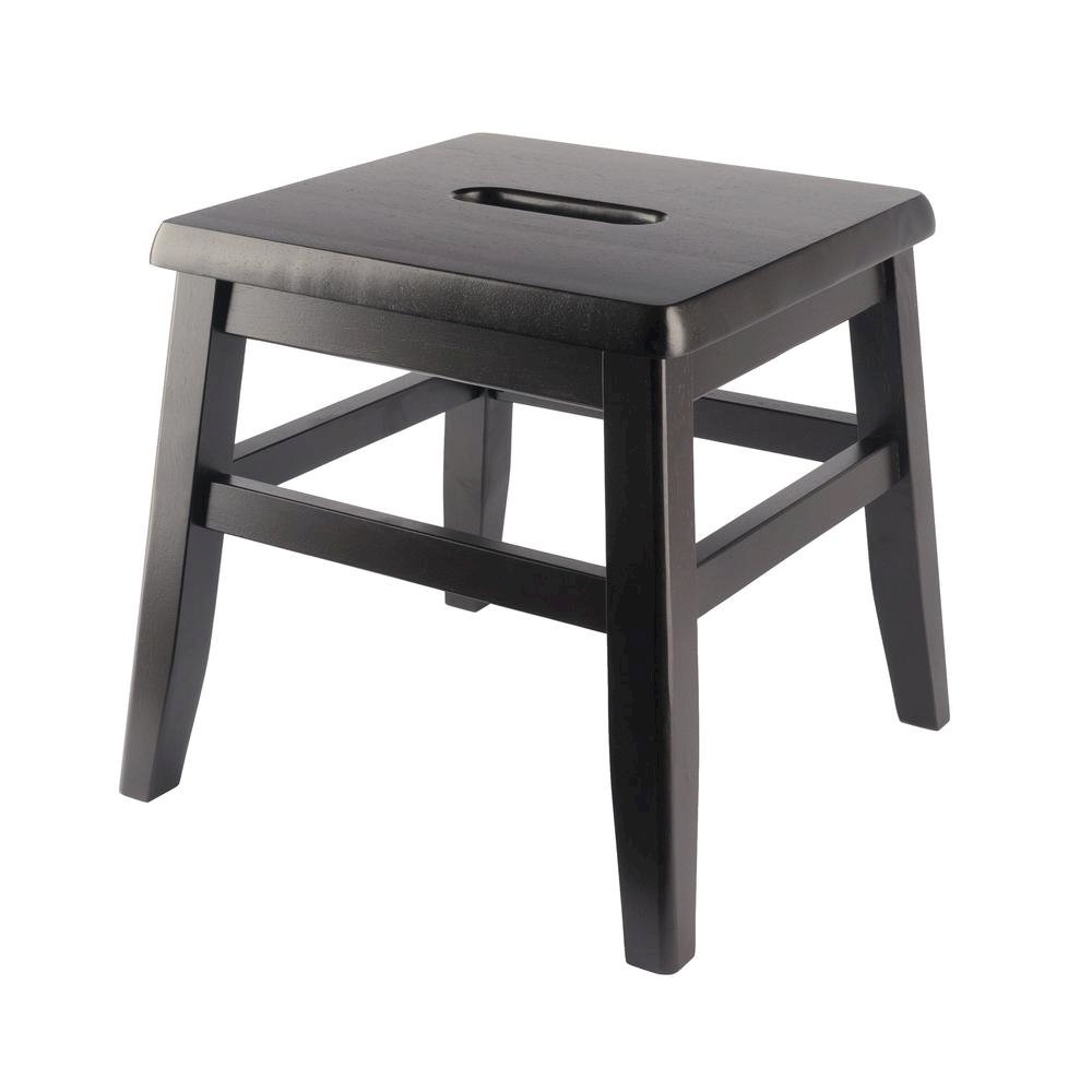 2-PC Conductor Stool Set, Solid Wood, Square Design, Center Handle. Picture 5