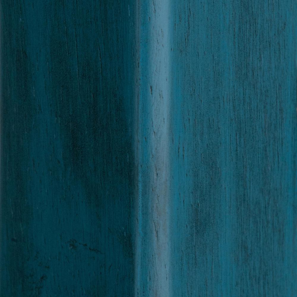 Ivy 29" Bar Stool Rustic Teal w/ Walnut Seat. Picture 1