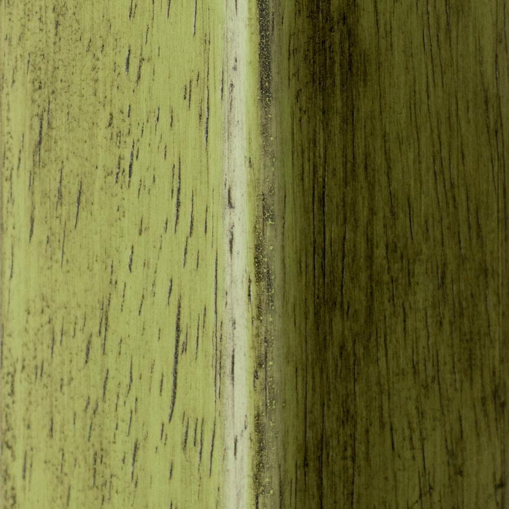 Ivy 24" Counter Stool Rustic Green w/ Walnut Seat. Picture 4