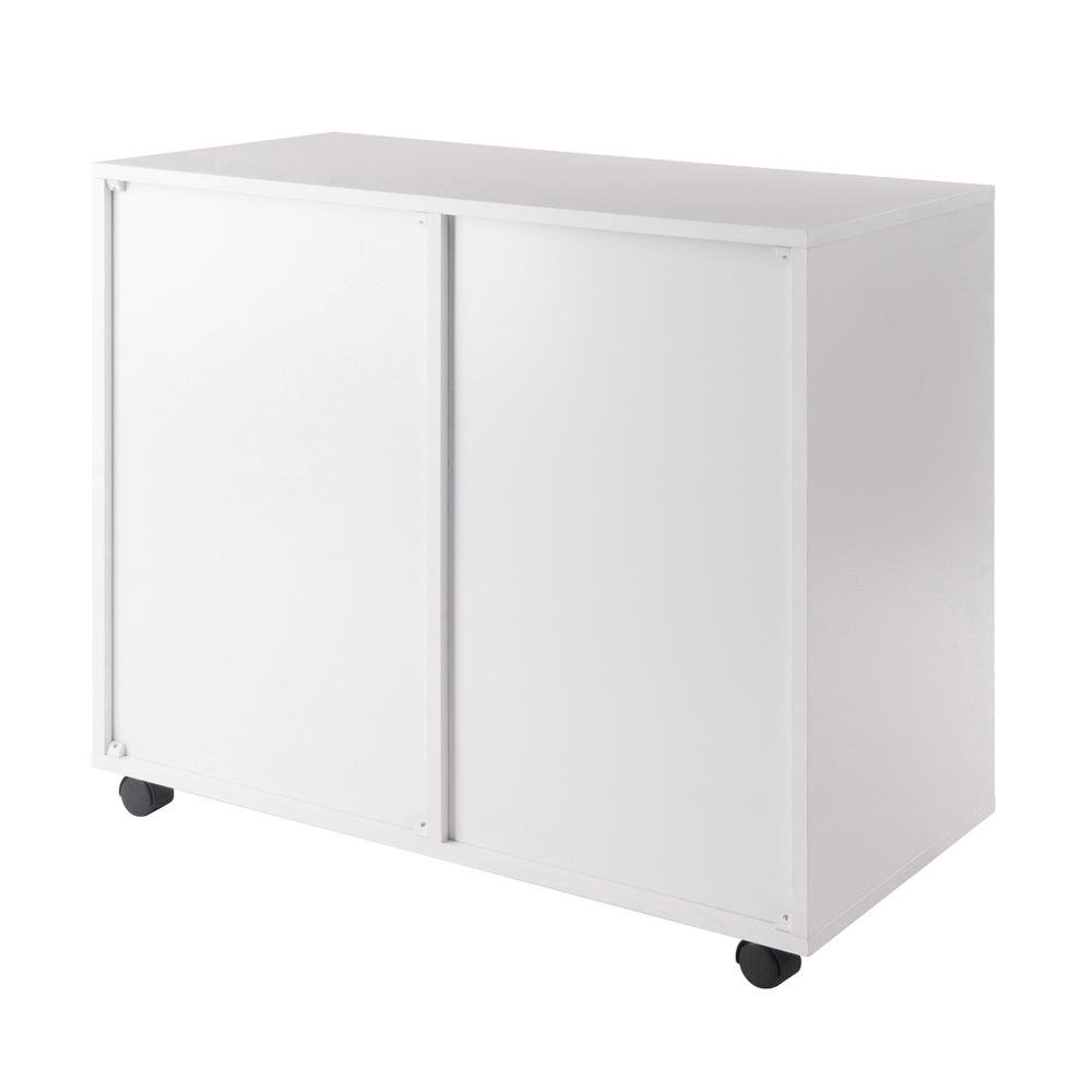 White Small File Cabinet – Mobile Wood Filing Cabinet with Drawers. Picture 9