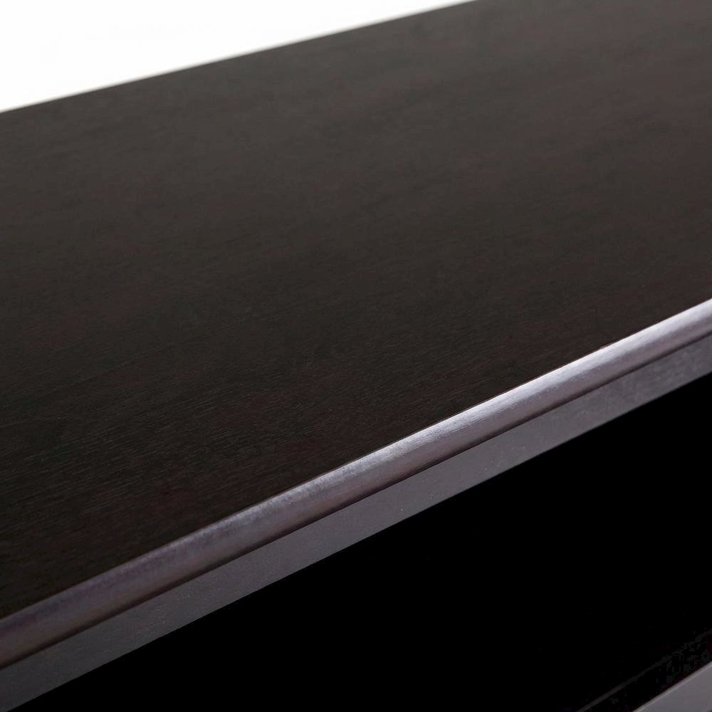 Dark Espresso TV Stand with Transitional Style and Solid Wood Finish. Picture 5