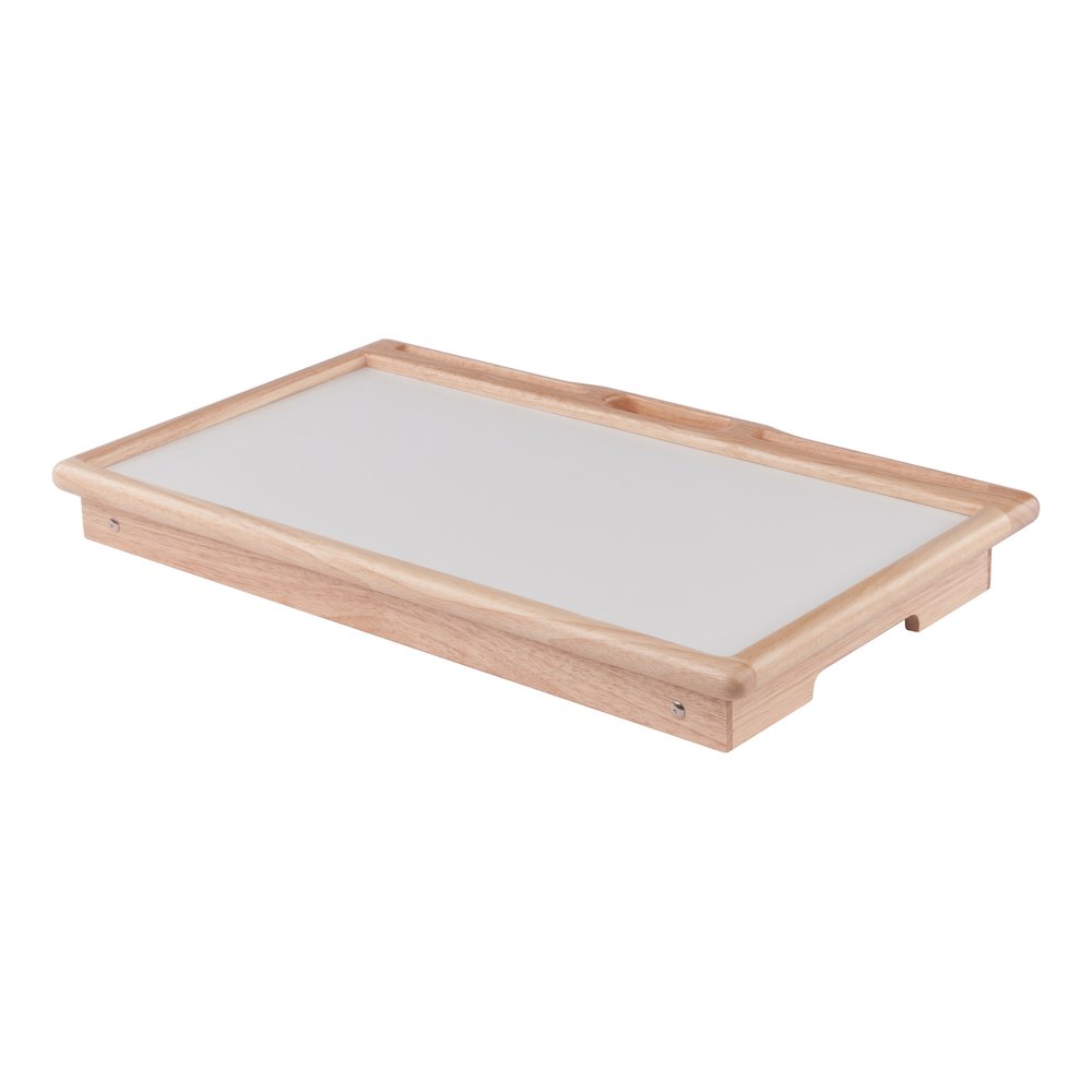 Arlo Breakfast Tray with Flip Top, Natural and White. Picture 19