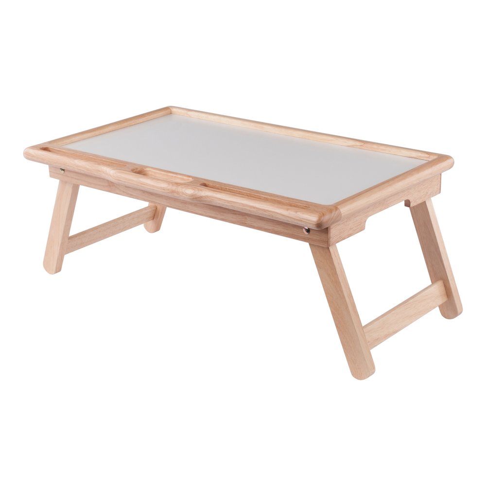 Arlo Breakfast Tray with Flip Top, Natural and White. Picture 23