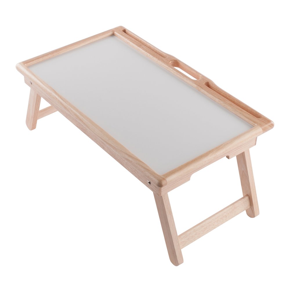 Arlo Breakfast Tray with Flip Top, Natural and White. Picture 24