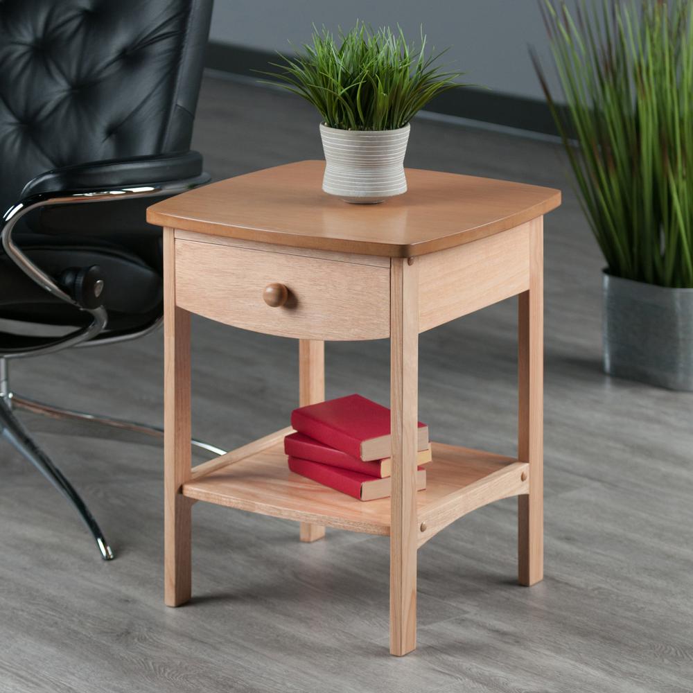 Claire Accent Table Natural Finish. Picture 8
