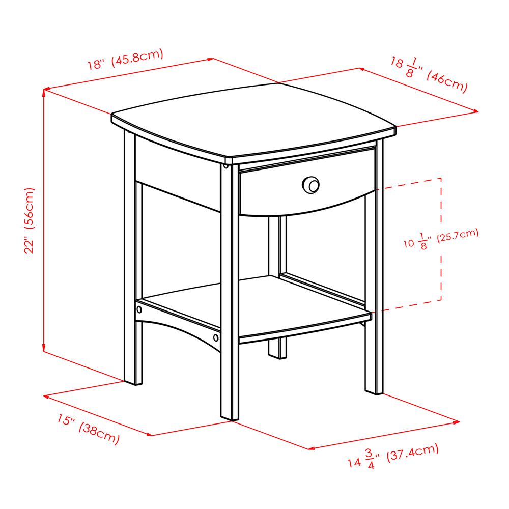 Claire Accent Table Natural Finish. Picture 10
