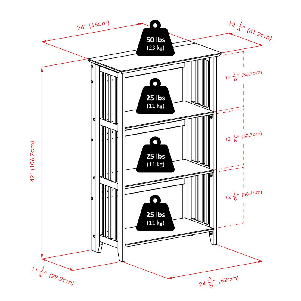 Mission 4-Tier Shelf. Picture 17