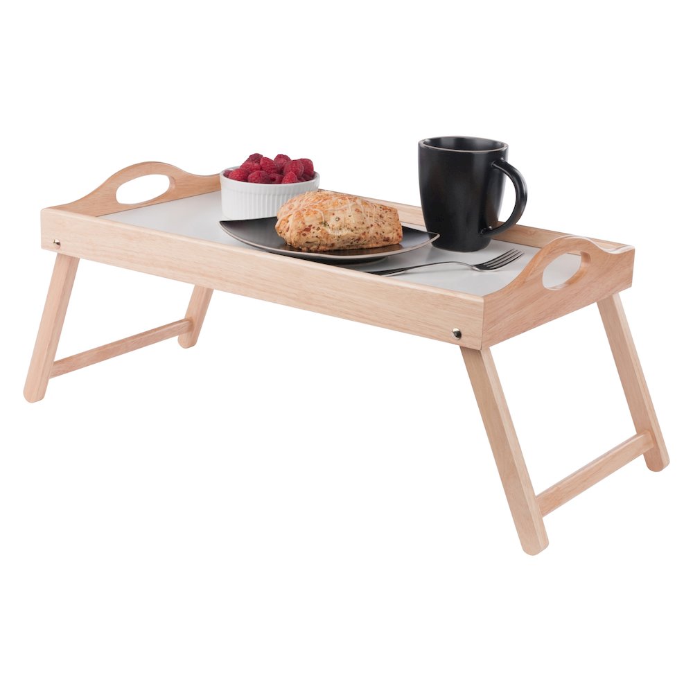 Alani Breakfast Tray, Natural and White. Picture 5