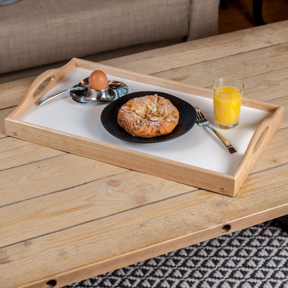 Alani Breakfast Tray, Natural and White. Picture 7