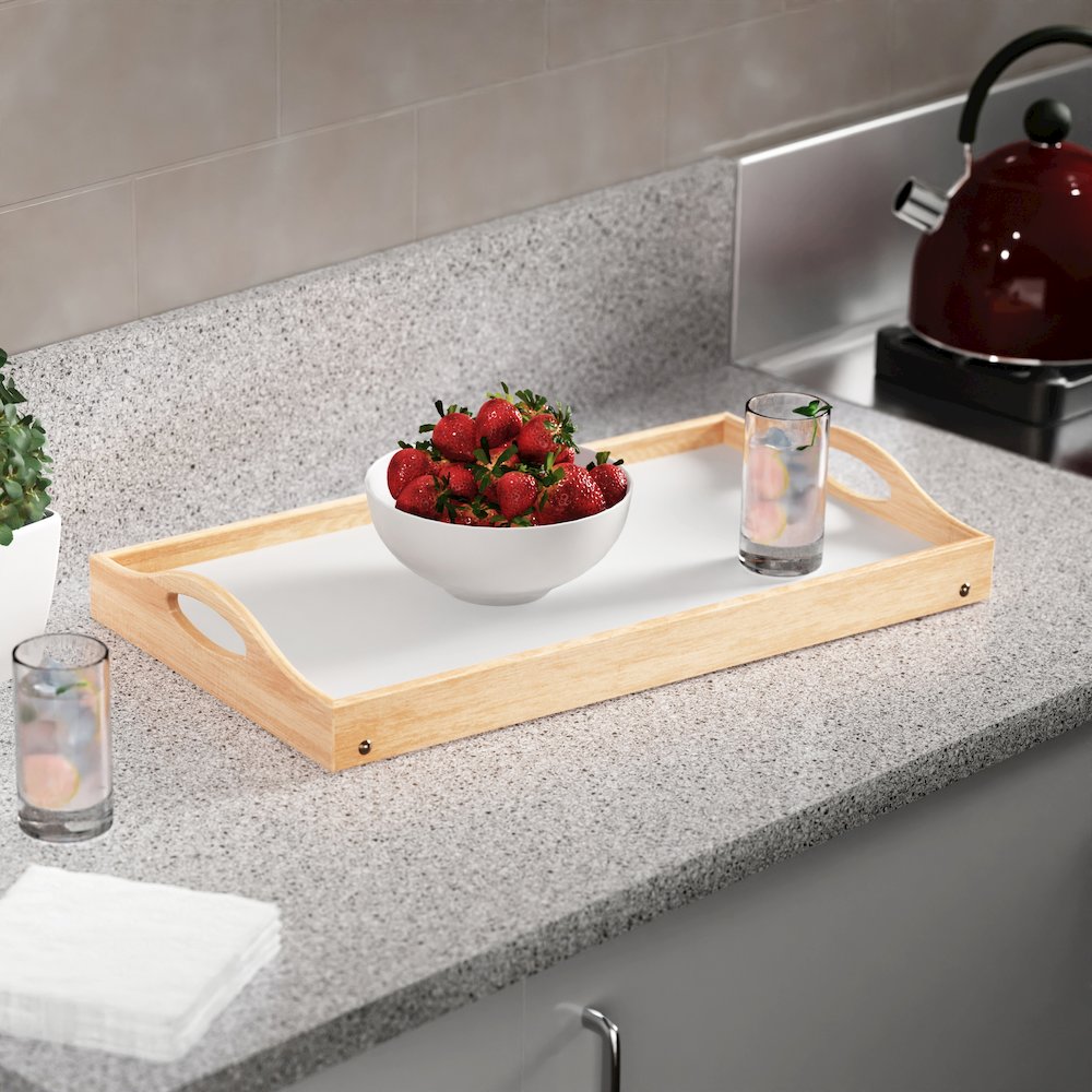 Alani Breakfast Tray, Natural and White. Picture 8