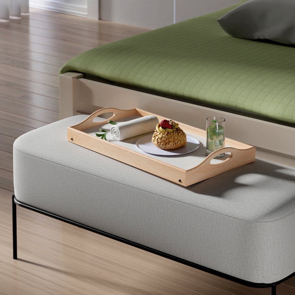 Alani Breakfast Tray, Natural and White. Picture 9