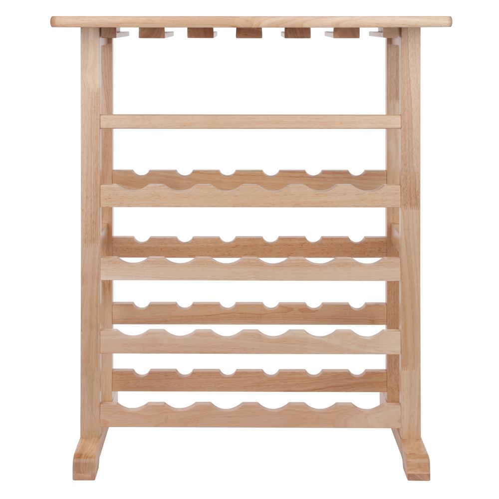 24-Bottle Wine Rack Natural. Picture 4