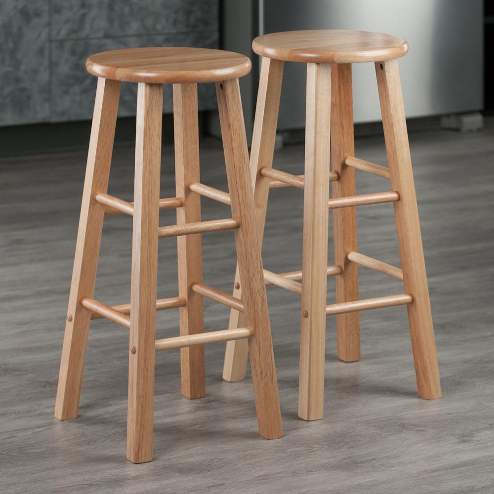 Element Bar Stools, 2-Pc Set, Natural. Picture 6
