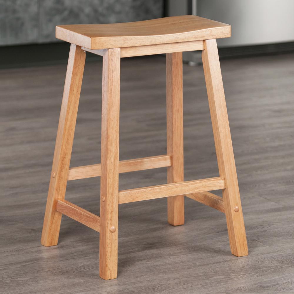 Satori 24" Saddle Seat Bar Stool Beech. Picture 5