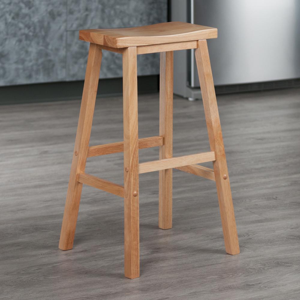 Satori 29" Saddle Seat Bar Stool Beech. Picture 5