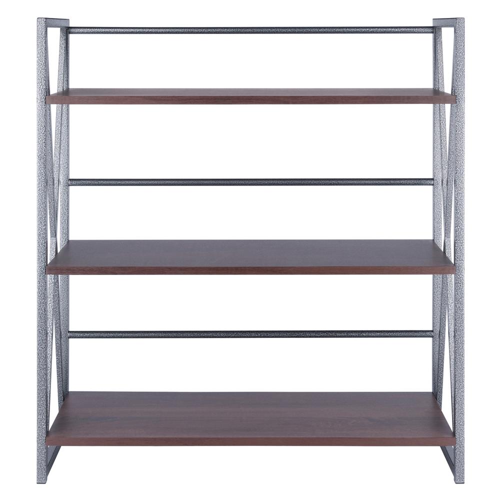 Isa 3-Tier Shelf, Graphite and Walnut. Picture 2