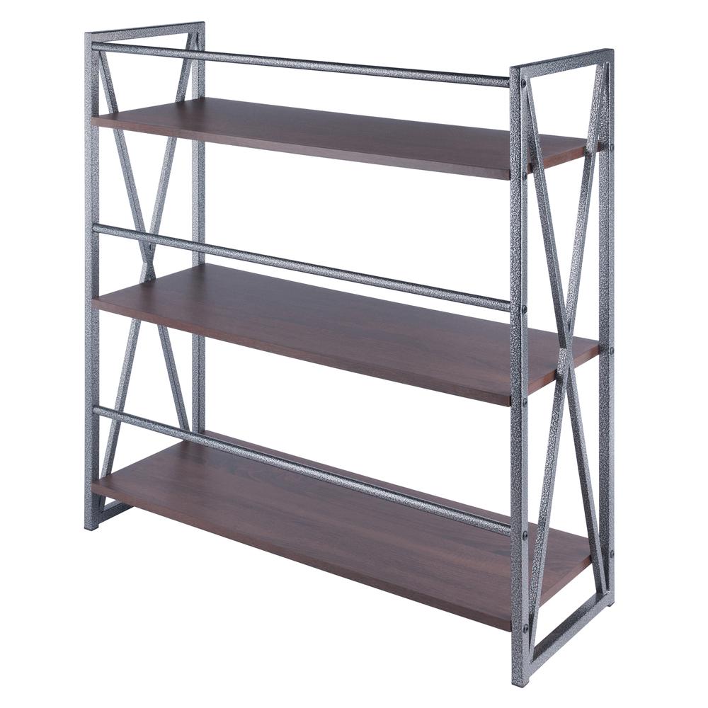 Isa 3-Tier Shelf, Graphite and Walnut. Picture 5