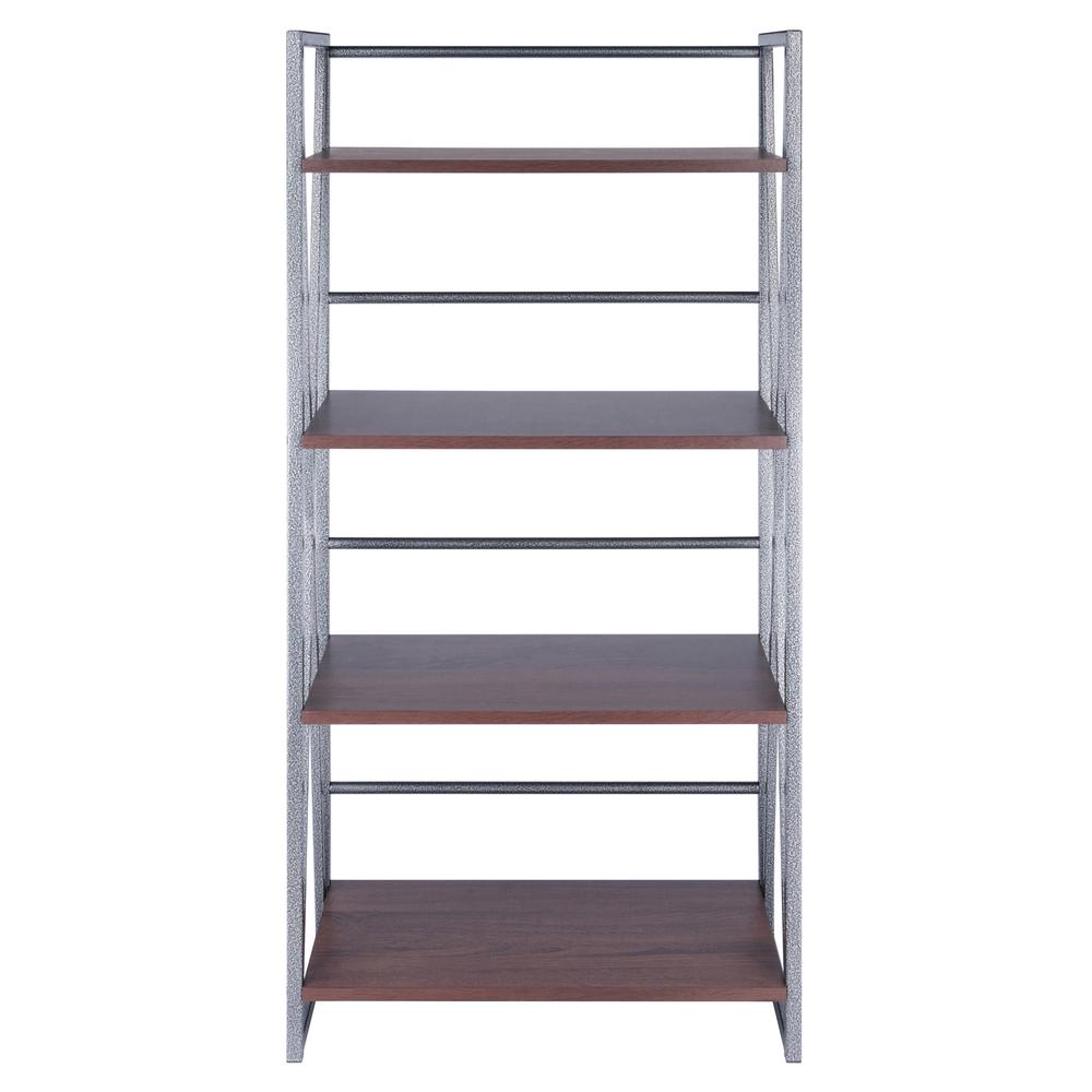 Isa 4-Tier Shelf, Graphite and Walnut. Picture 2