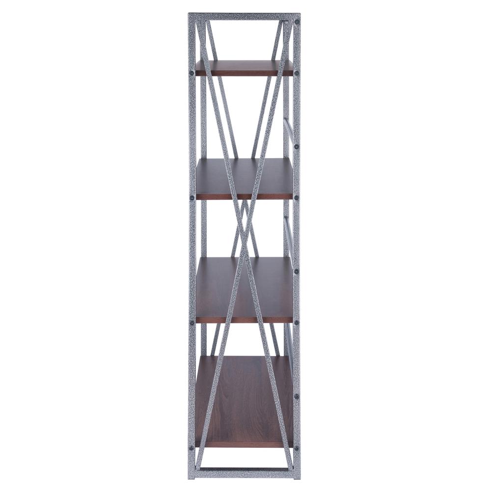 Isa 4-Tier Shelf, Graphite and Walnut. Picture 4