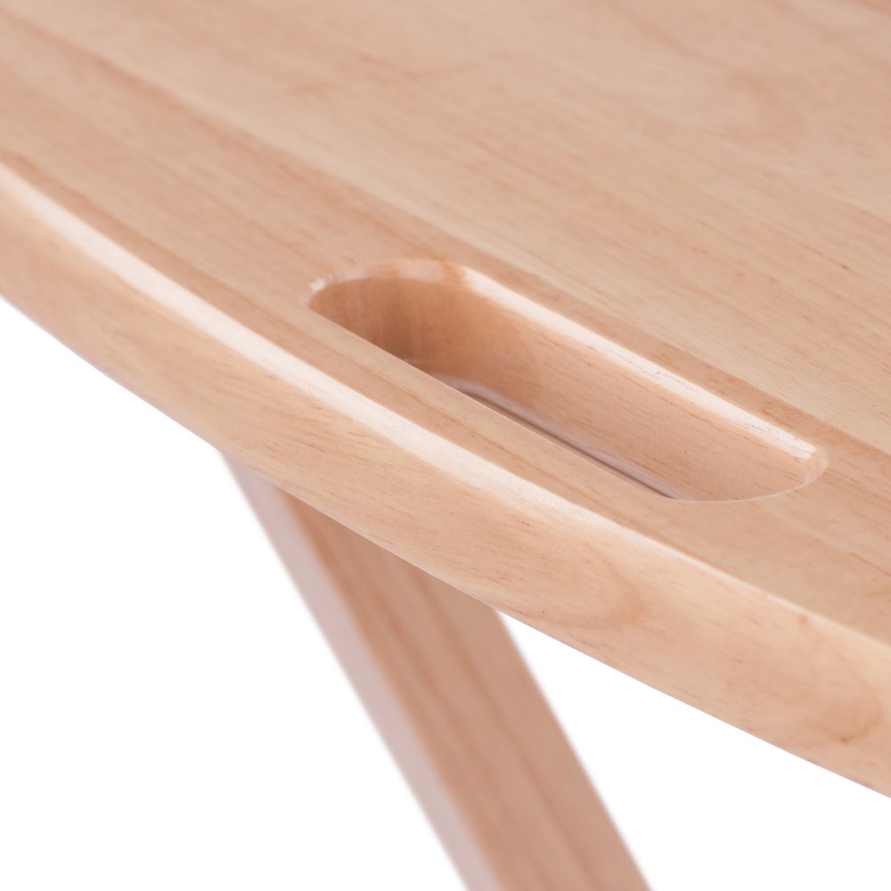 Lucca 5-pc Snack Table Set, Natural. Picture 7