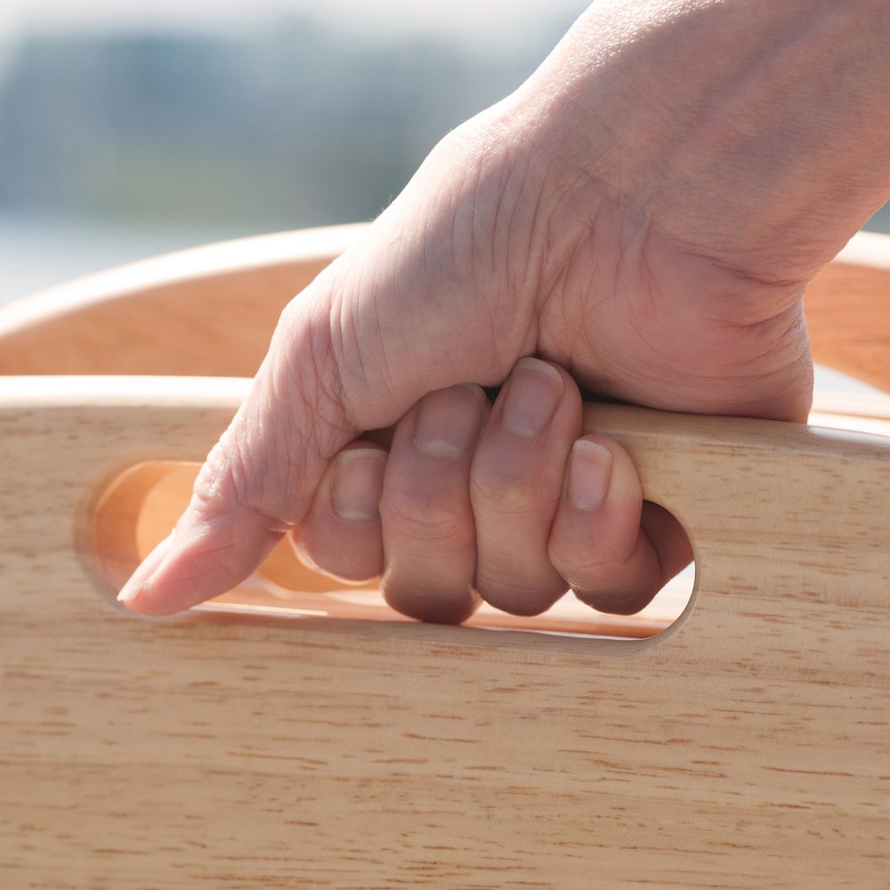 Lucca 5-pc Snack Table Set, Natural. Picture 11