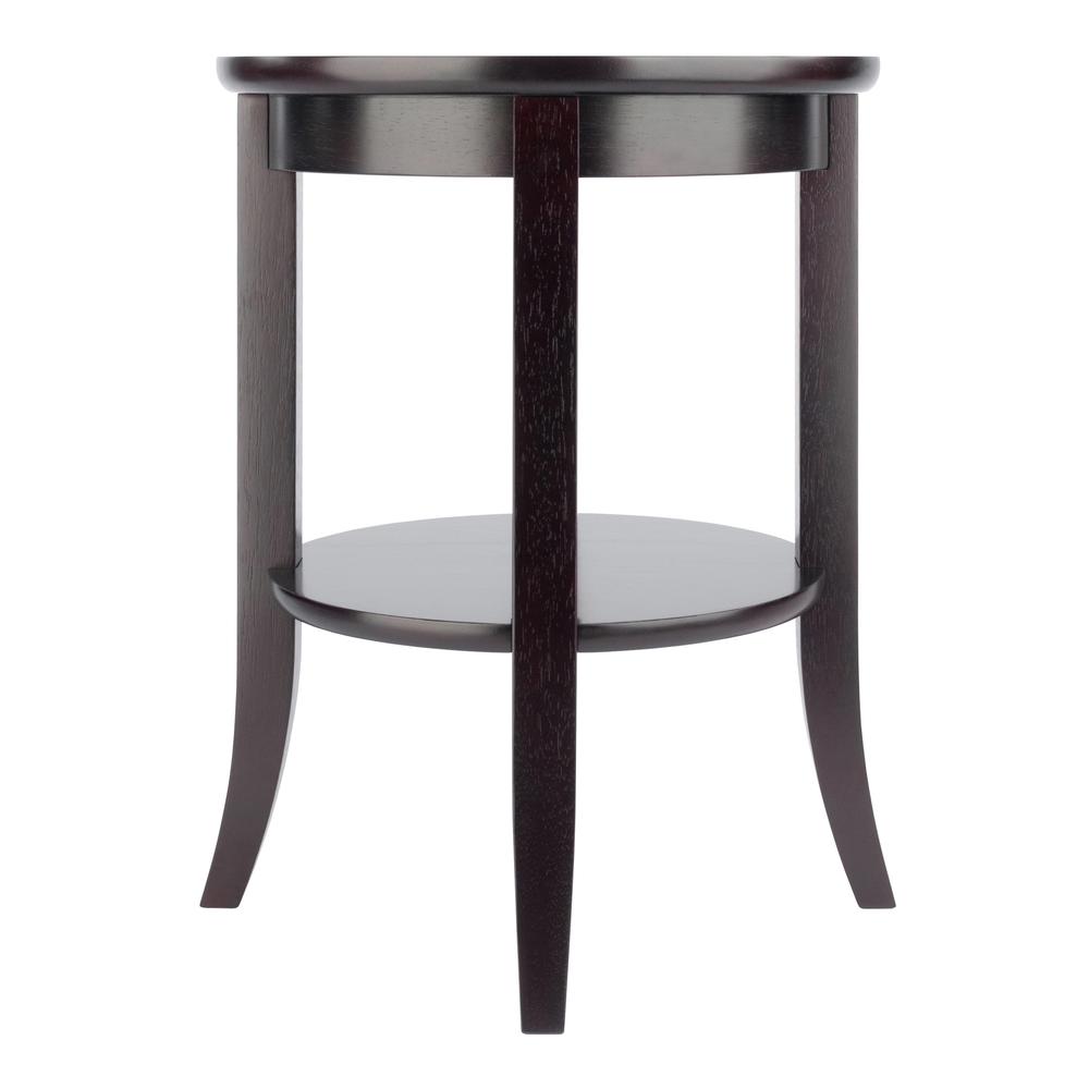 Genoa End Table, Glass Inset, one shelf. Picture 7