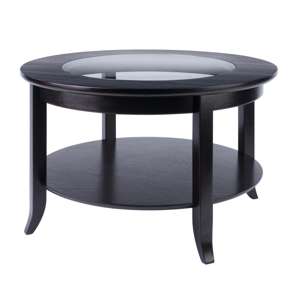Genoa Coffee Table, Glass inset and shelf. Picture 1