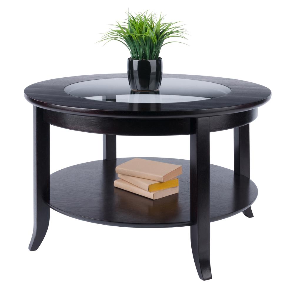 Genoa Coffee Table, Glass inset and shelf. Picture 6