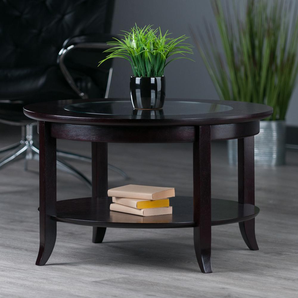 Genoa Coffee Table, Glass inset and shelf. Picture 7