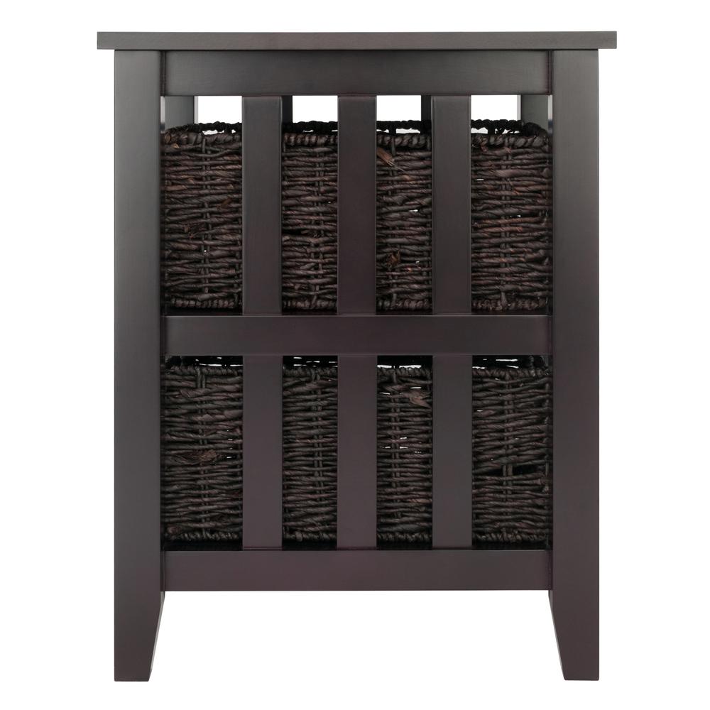 Morris Side Table with 2 Foldable Baskets. Picture 3