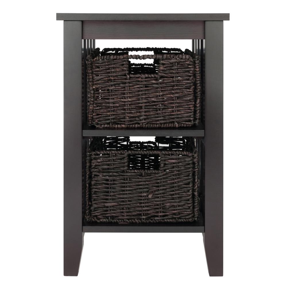 Morris Side Table with 2 Foldable Baskets. Picture 4