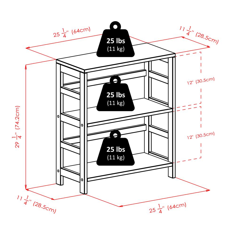 Leo Shelf / Storage, Book, 2-Tier Wide. Picture 8