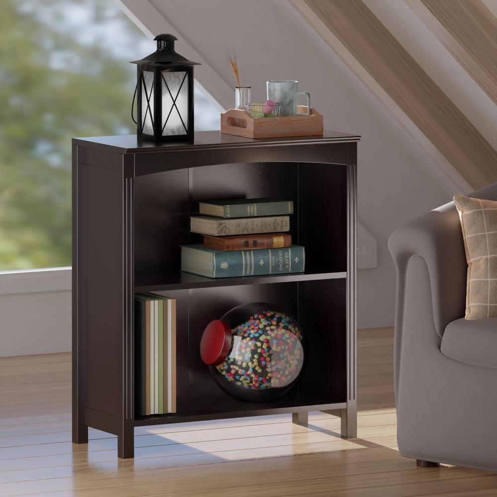 Terrace Storage Shelf 3-Tier 26" wide in Espresso. Picture 8