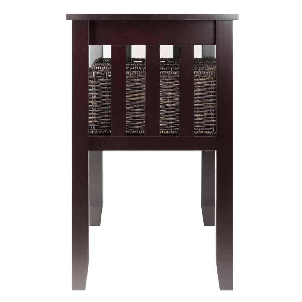 Morris Console Hall Table with 3 Foldable Baskets. Picture 3