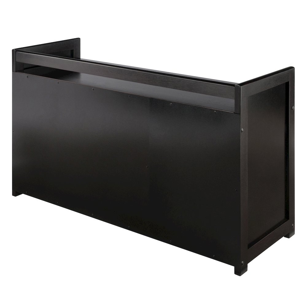 Addison 4-Pc Storage Bench with 3 Foldable Woven Baskets, Espresso and Chocolate. Picture 5