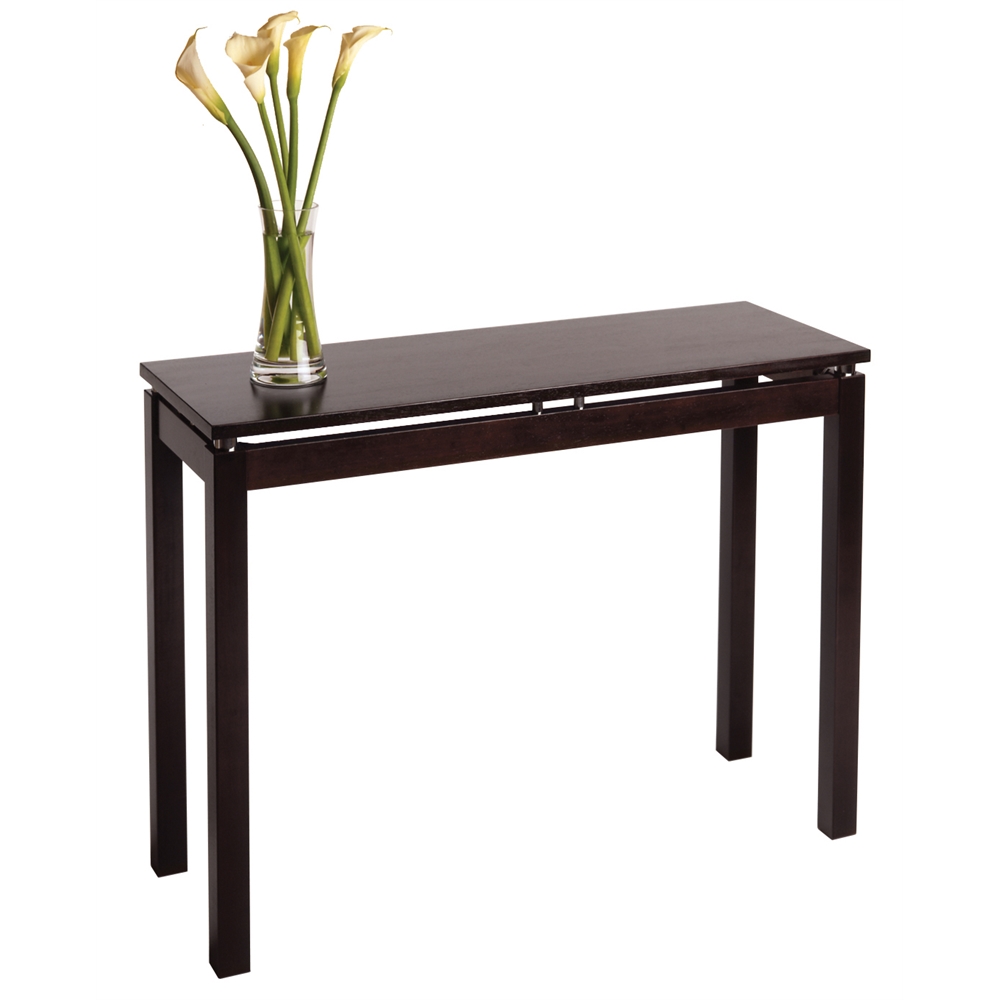 Linea Console / Hall Table with Chrome Accent. Picture 2