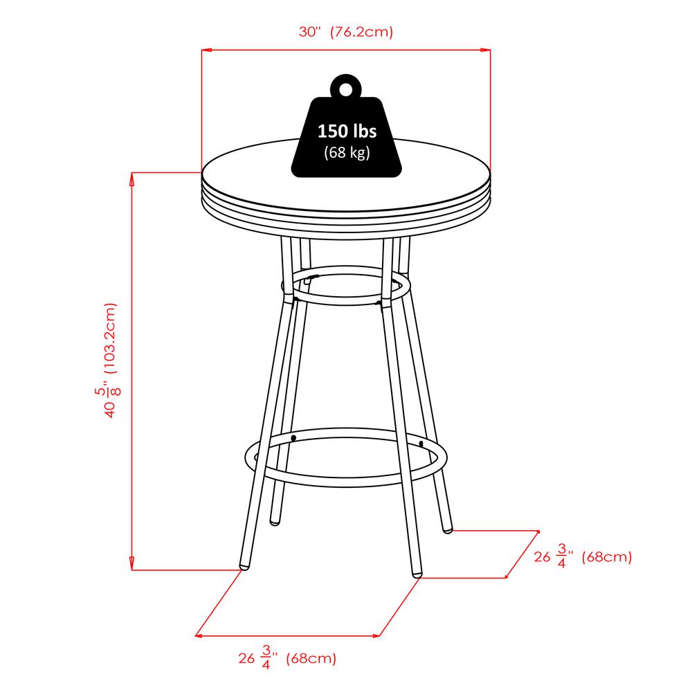 Summit Pub Table 30" Round. Picture 7