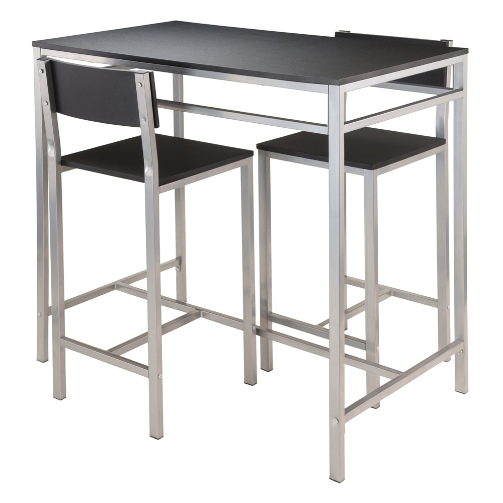 Hanley 3-pc High Table with 2 High Back Stools. Picture 1