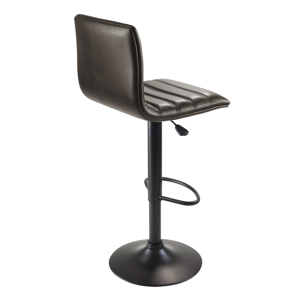 Holly Air Lift Stool, Triple Stich, L Back, Soft PU seat. Picture 2