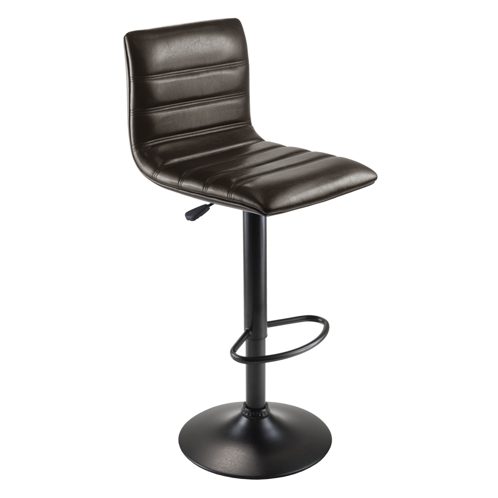 Holly Air Lift Stool, Triple Stich, L Back, Soft PU seat. Picture 1