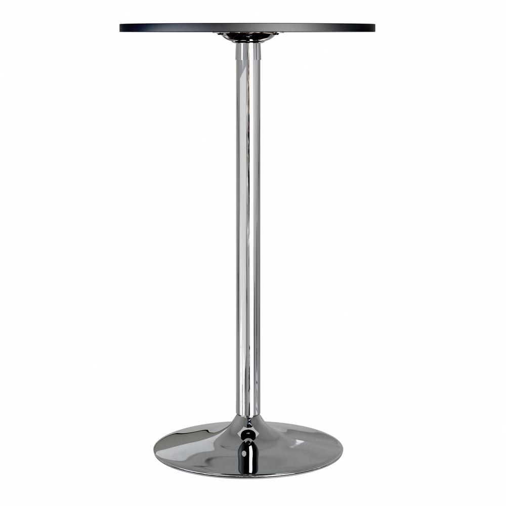 Spectrum Pub Table 24" Round, Black with Chrome. Picture 2