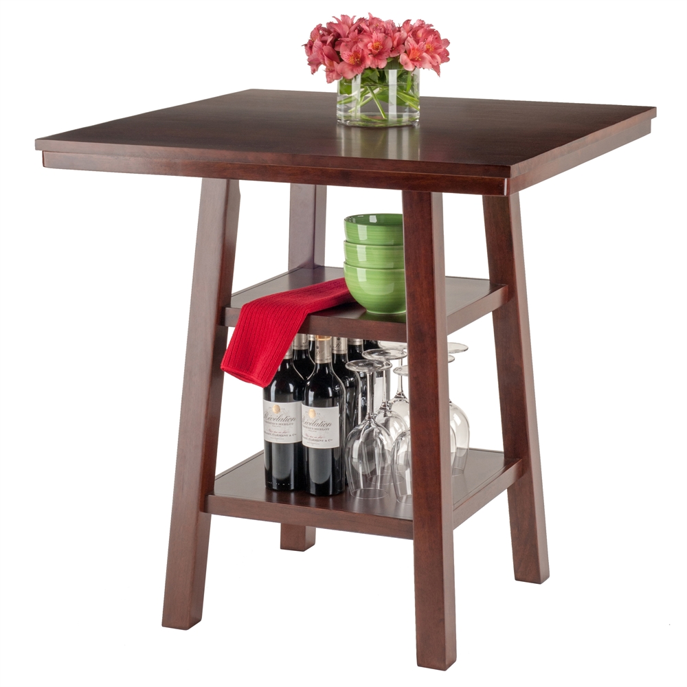 Orlando High Table w/ 2 Shelves. Picture 1