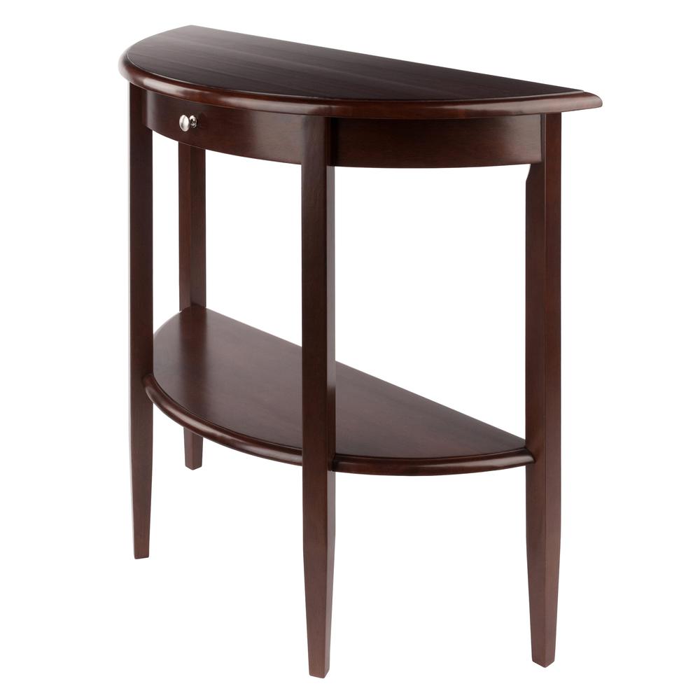 Concord Hall / Console Table,  Half Moon with Drawer, Shelf. Picture 1
