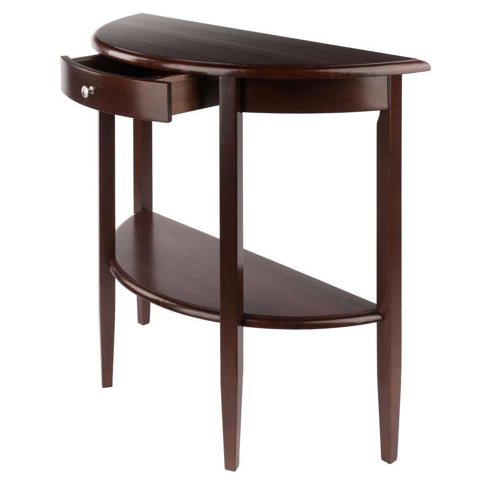 Concord Hall / Console Table,  Half Moon with Drawer, Shelf. Picture 3