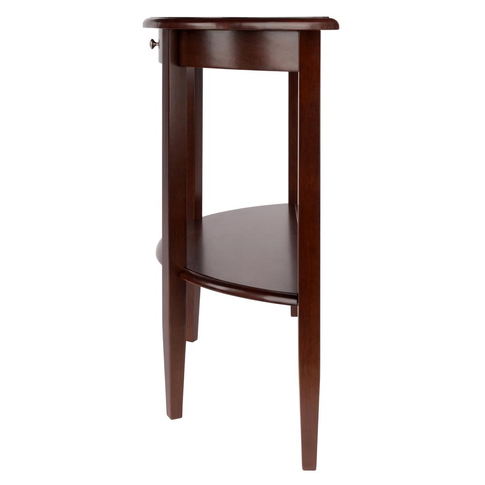 Concord Hall / Console Table,  Half Moon with Drawer, Shelf. Picture 5