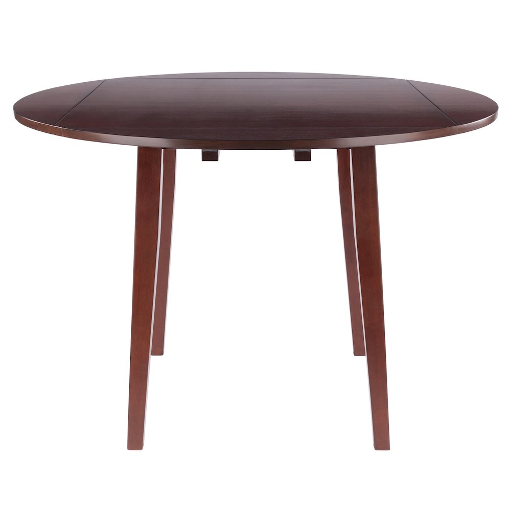Dawson Round Dining Table, Quad Drop Leaf, Walnut. Picture 6